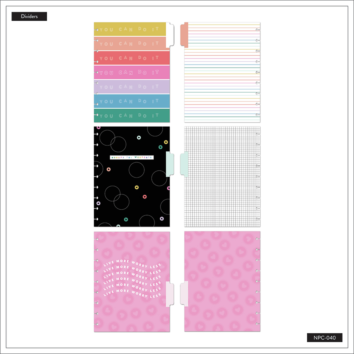 Cuaderno Thp Happy Brights Classic Notebook Npc-040 Happy Planner  Happy Planner image number null