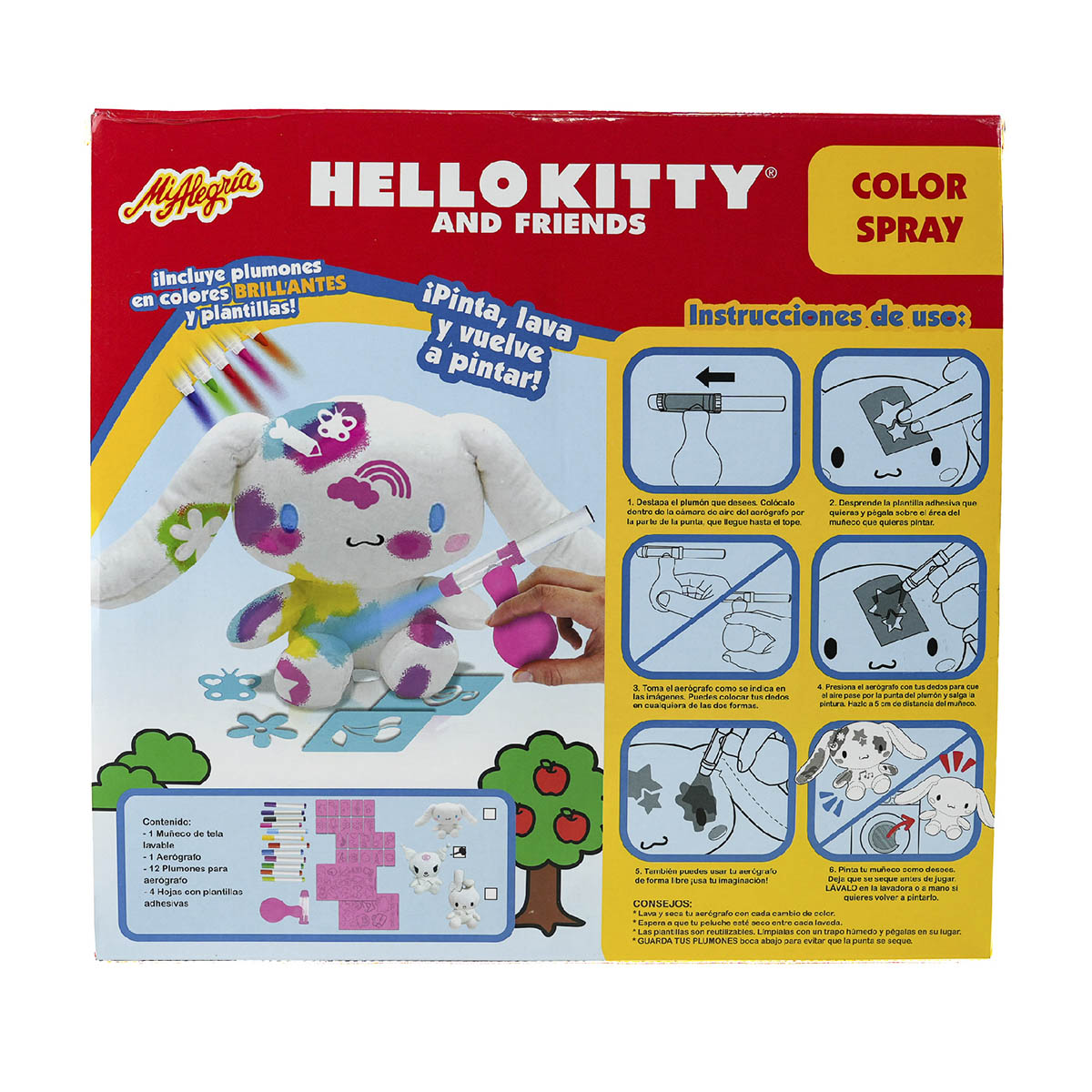 Set Peluche Color Spray kuromi Hello Kitty and Friends Mi Alegría image number null