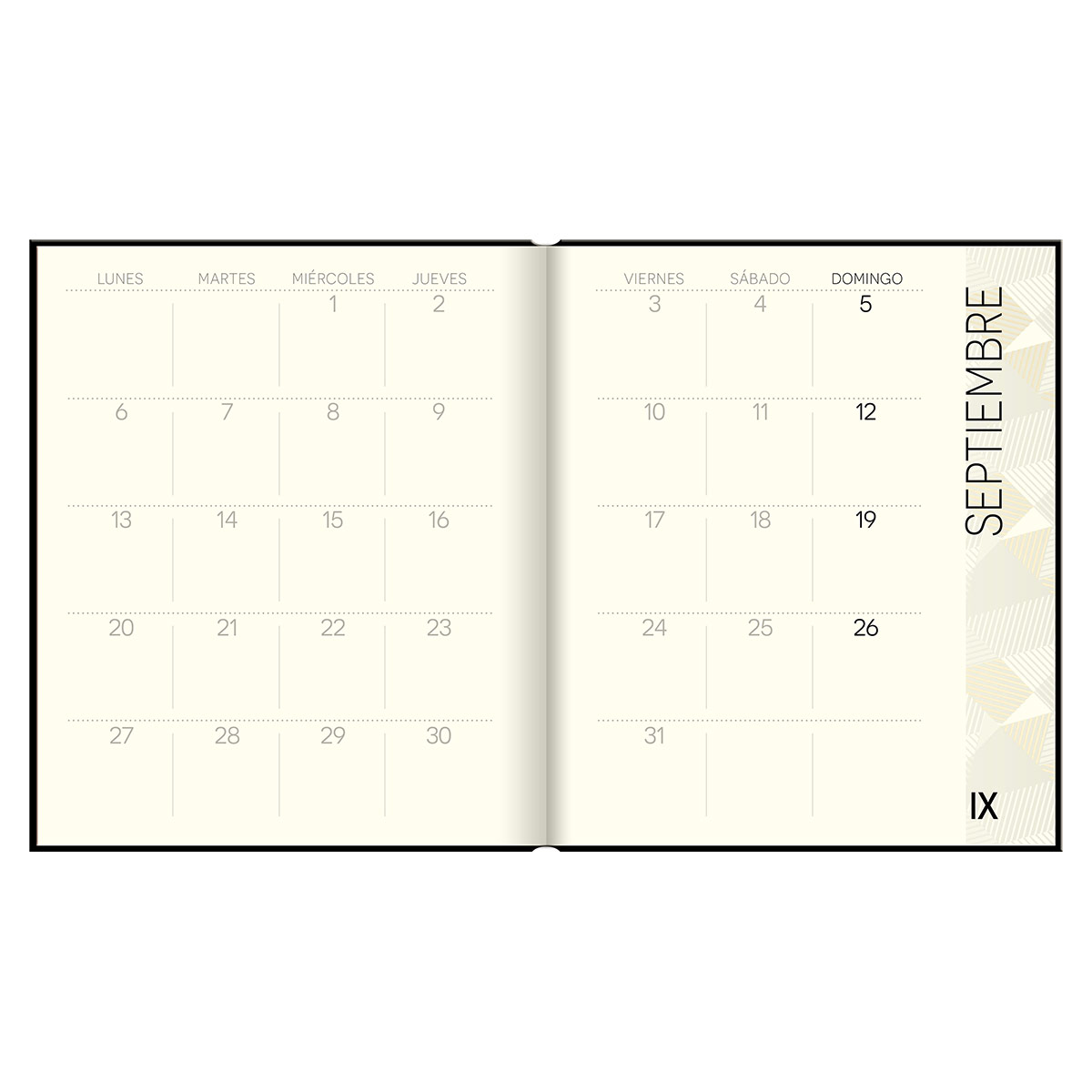 Agenda Black Diaria 2025 Premium Paper image number null