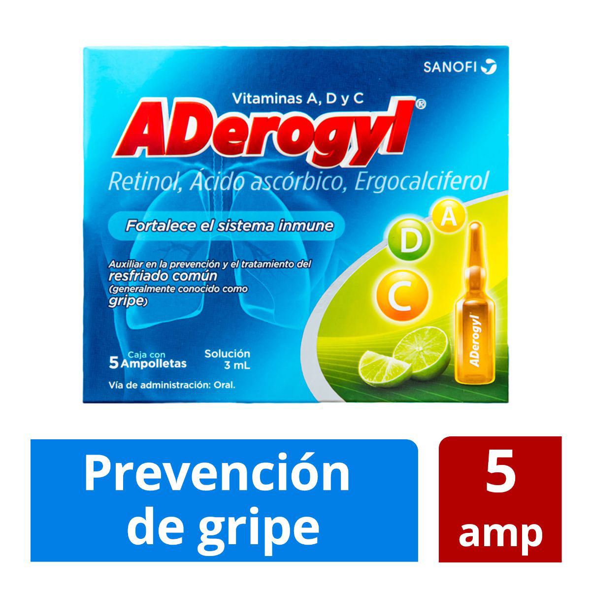 Aderogyl 15 con 5 Ampolletas image number null