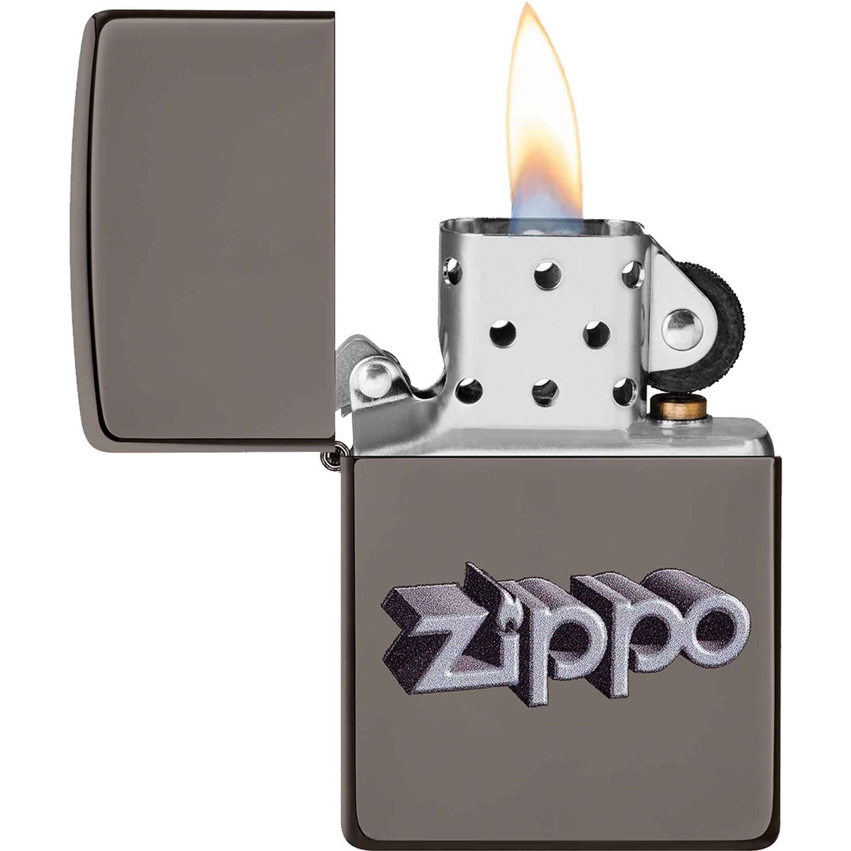Encendedor Zippo Black Ice logo Zippo tipo 3D image number null