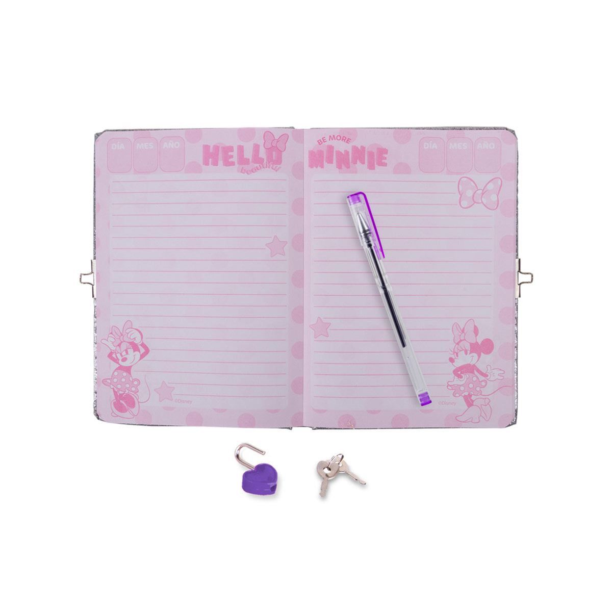 Diario Bubble Disney Minnie Mouse Berry Hip image number null