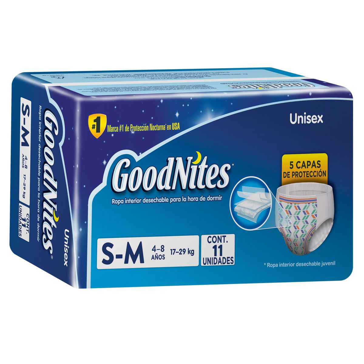 Pañal Good Nites  Mediano 11 Unidades image number null