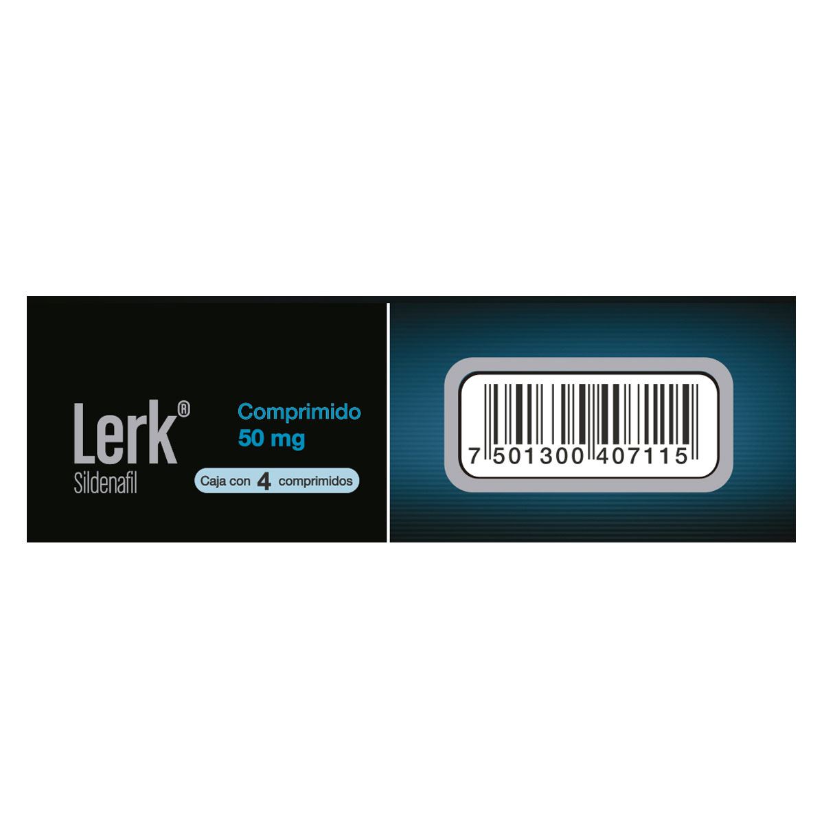 Lerk 50 Mg. Caja con 4 Compimidos. image number null