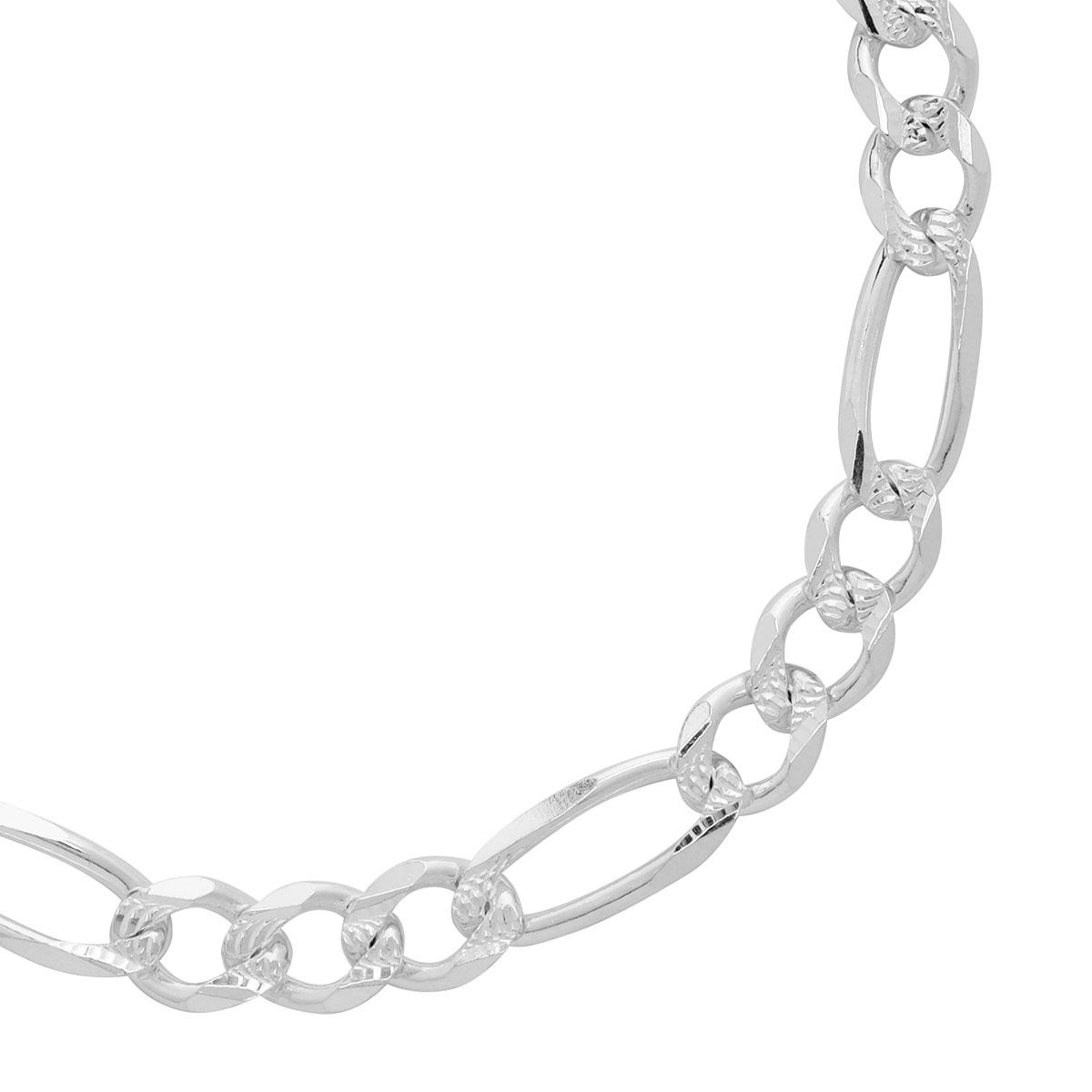 Pulsera Figaro 200 3x1 Ligera Zegrinada Villalpando image number null