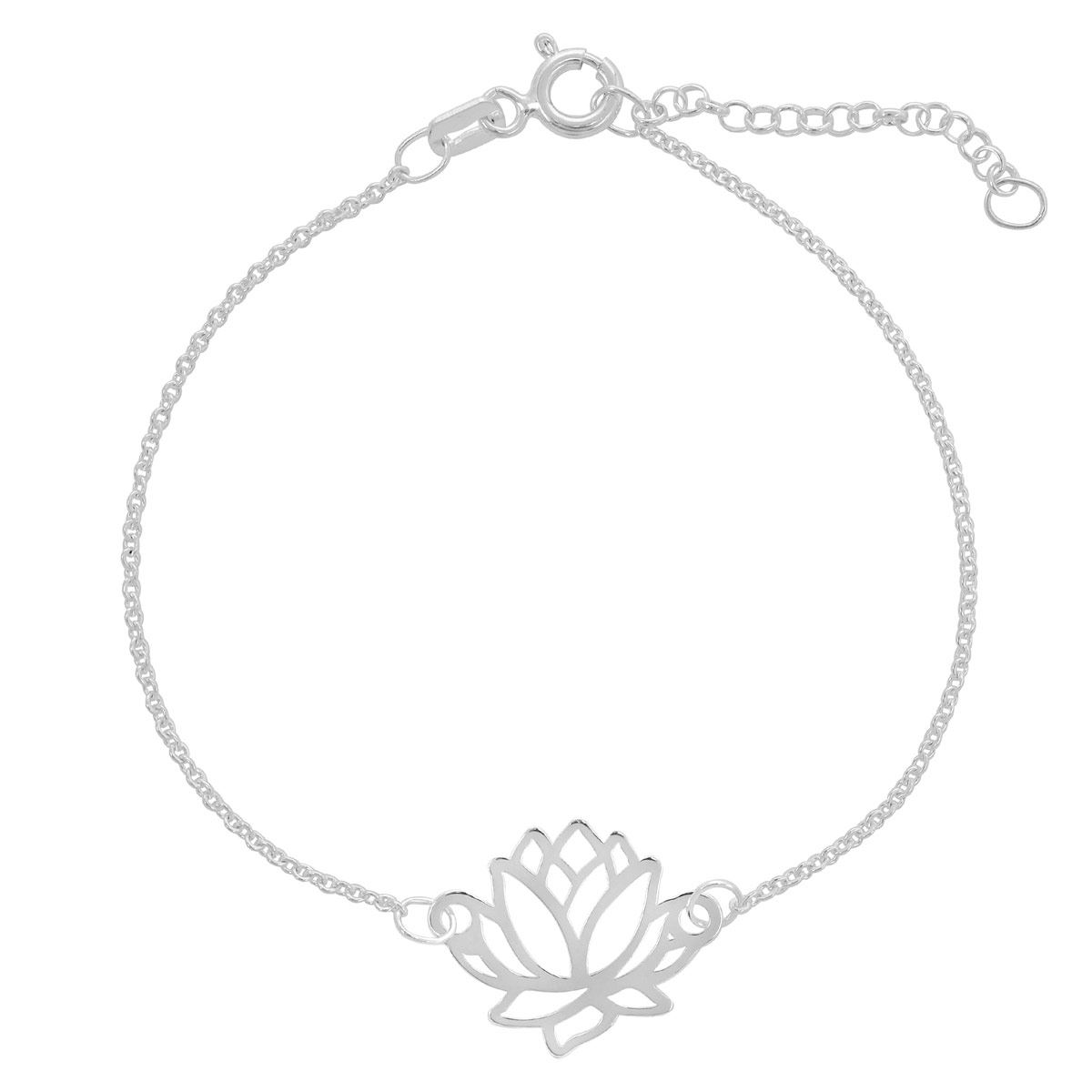 Pulsera Flor De Loto Plata,Pulsera, Redonda, Villalpando image number null