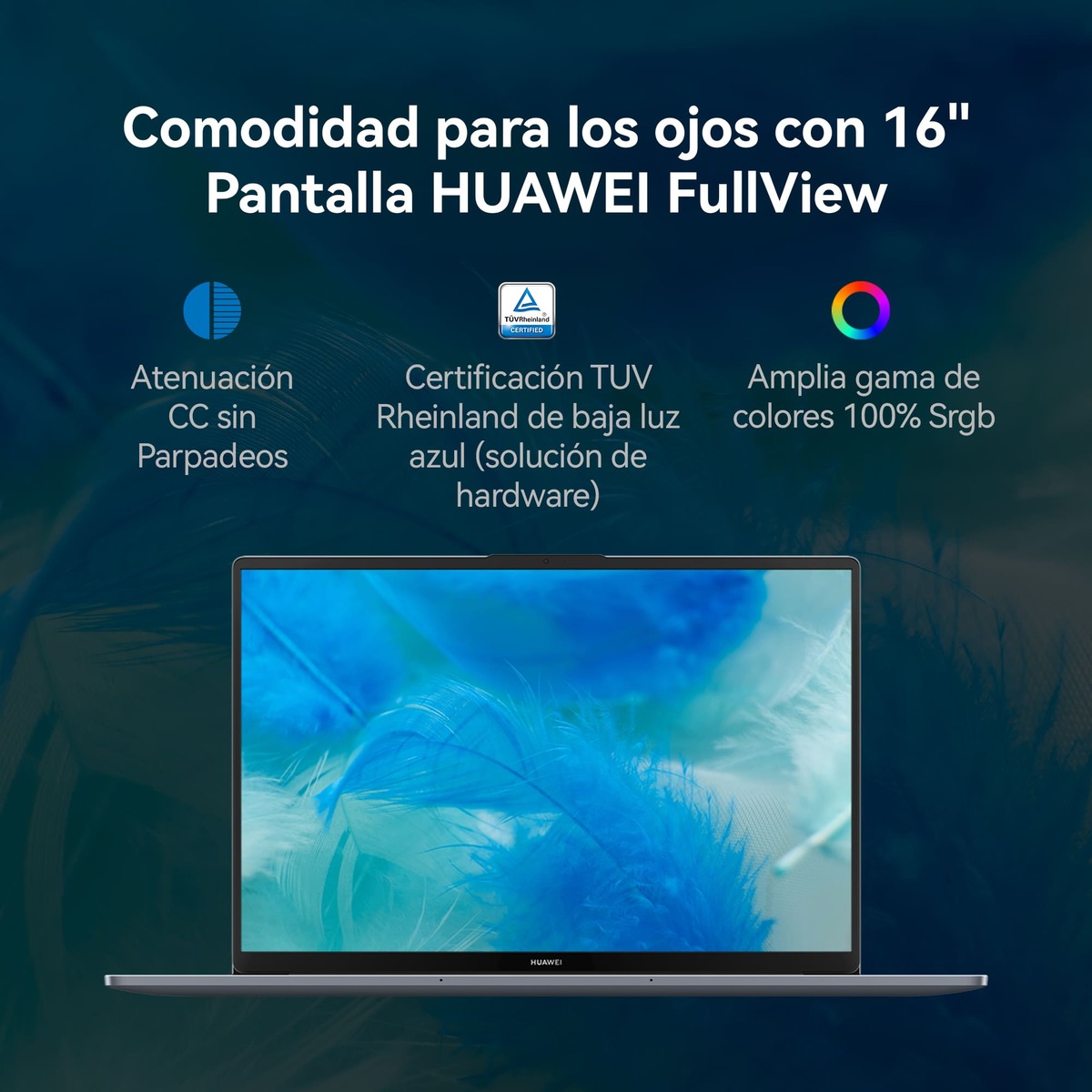 Laptop Huawei Matebook D16 16 Pulgadas Intel Core i9 13th 16GB RAM 1TB SSD image number null