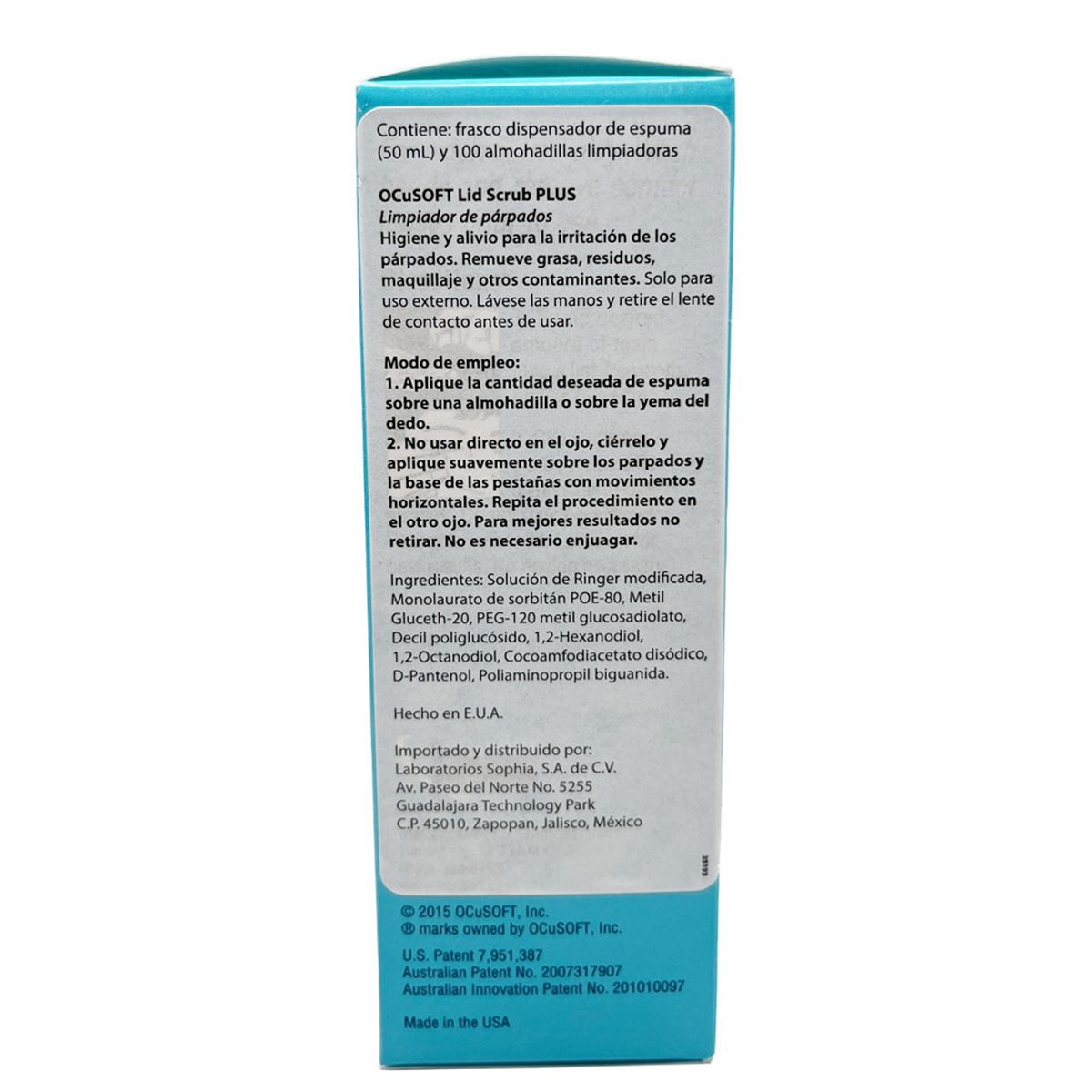 OCuSOFT® Espuma Limpiadora para Párpados image number null