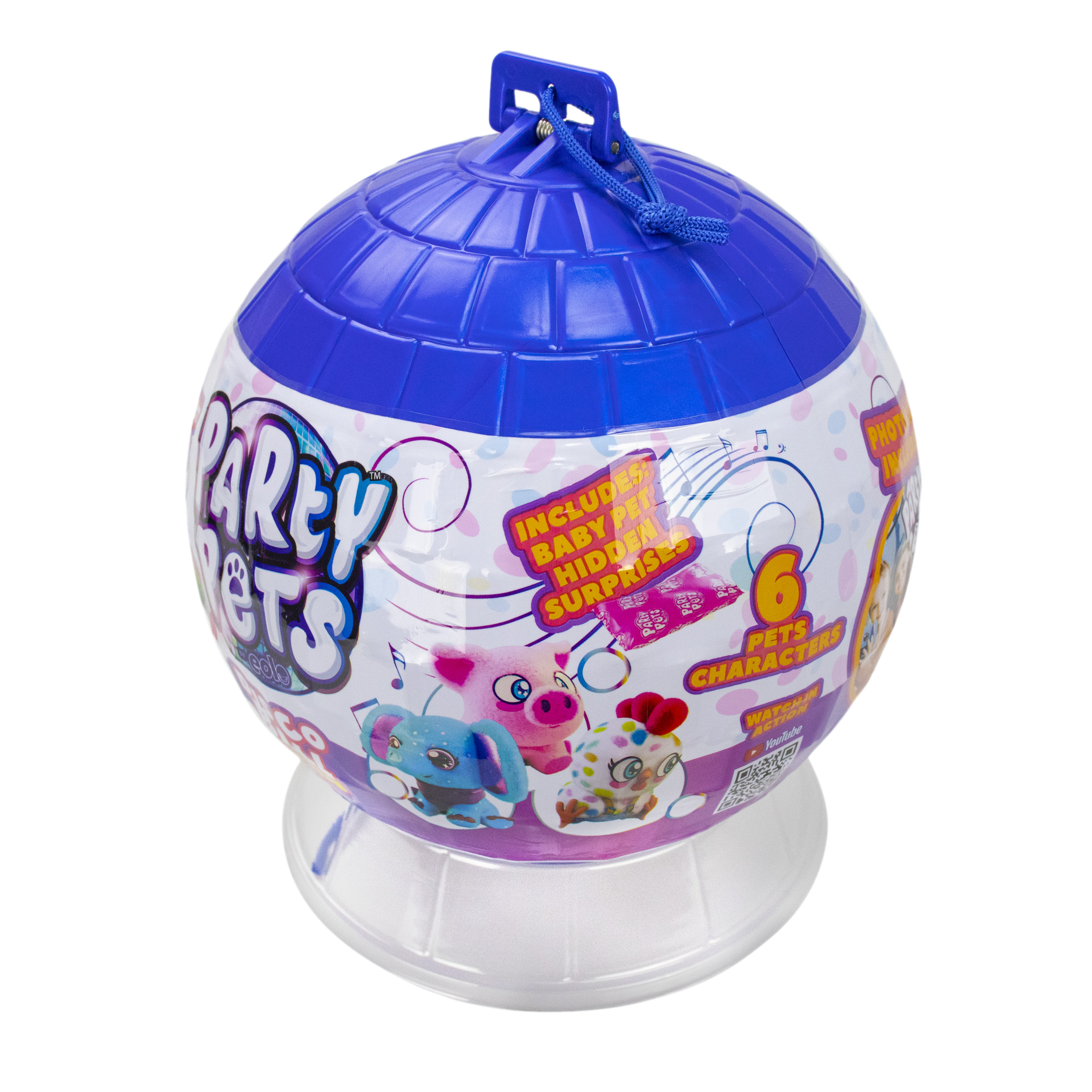 Peluche Electrónico EOLO Fiesta de Mascotas Disco Ball Baby Nesha Elefante con Sonidos image number null