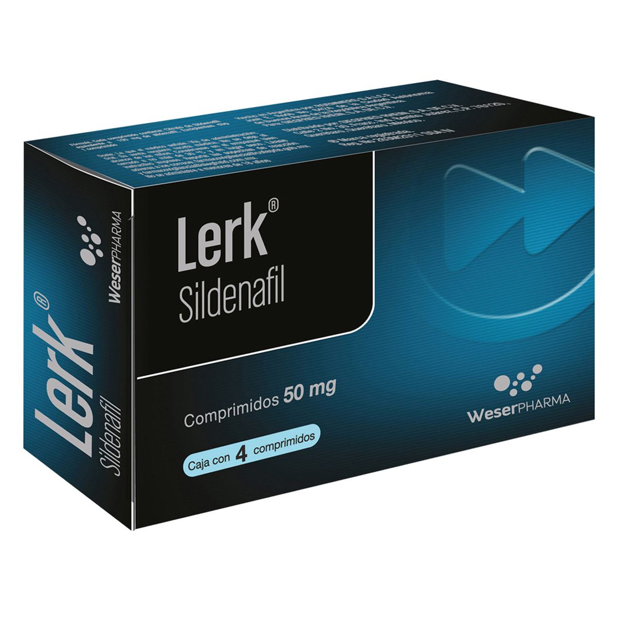 Lerk 50 Mg. Caja con 4 Compimidos. image number null