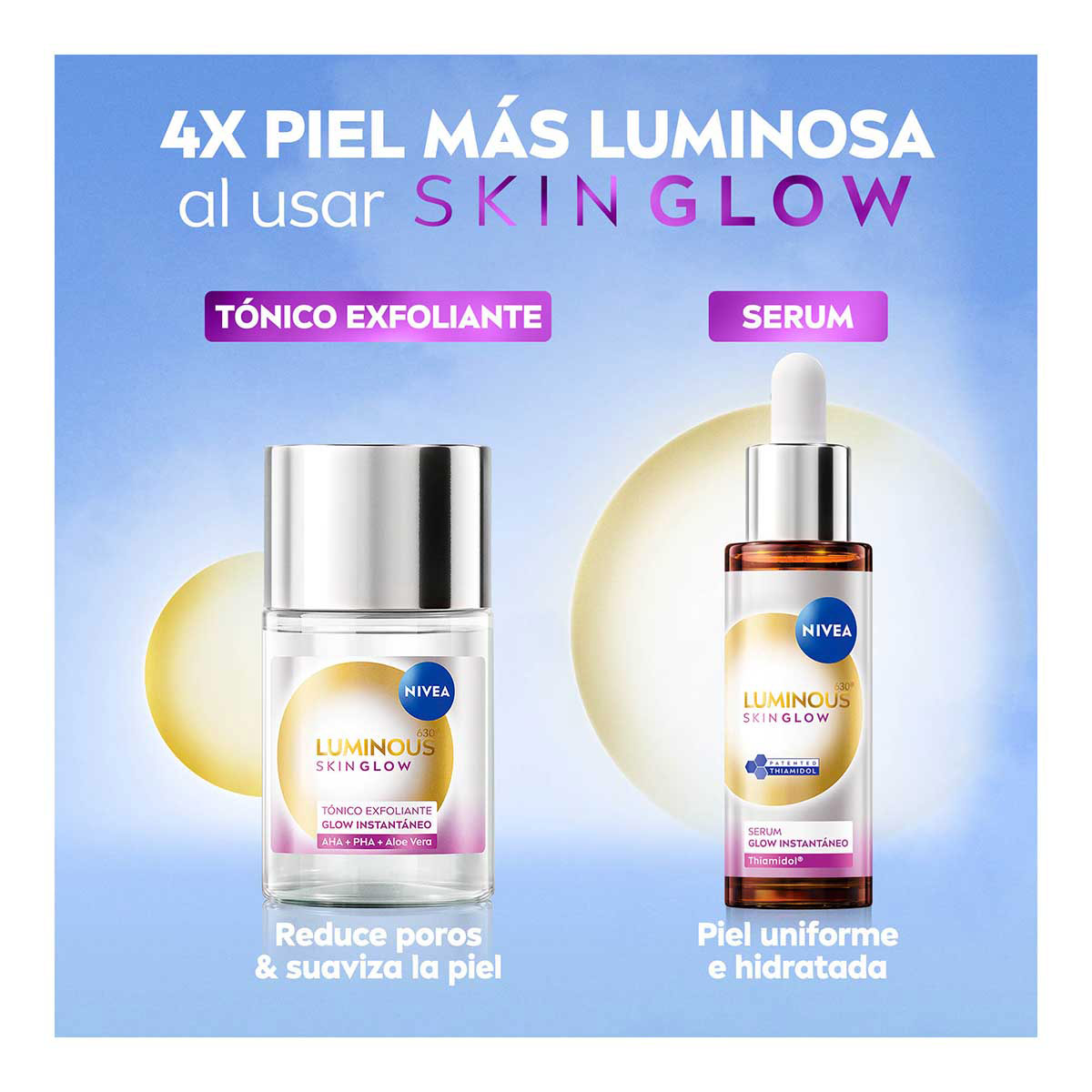 Tónico Facial Exfoliante Glow Instantáneo 100 ml Nivea image number null