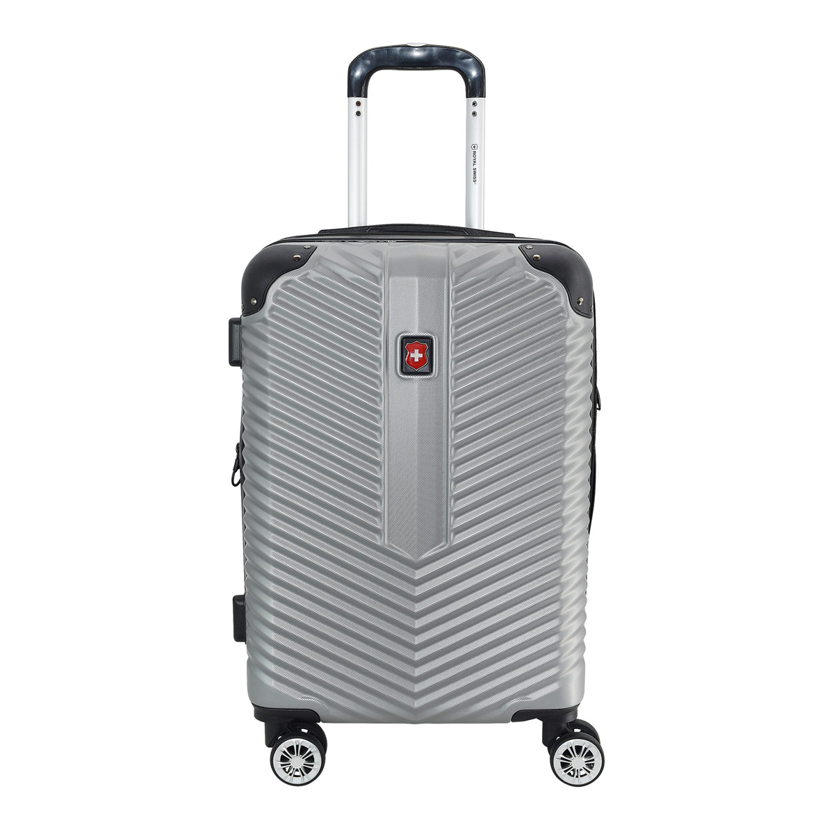 Maleta de Viaje con Llantas 20 Verbier2 Plata Royal Swiss" image number null