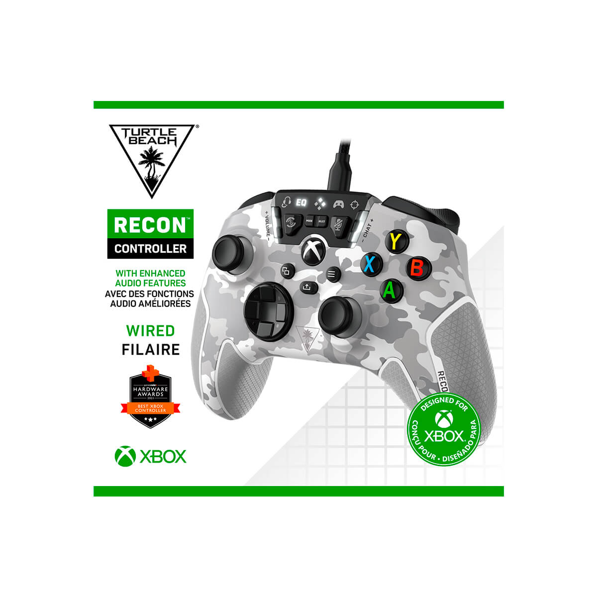 Xbox Serie X Y S Recon Controller Arctic Camo Turtle Beach image number null
