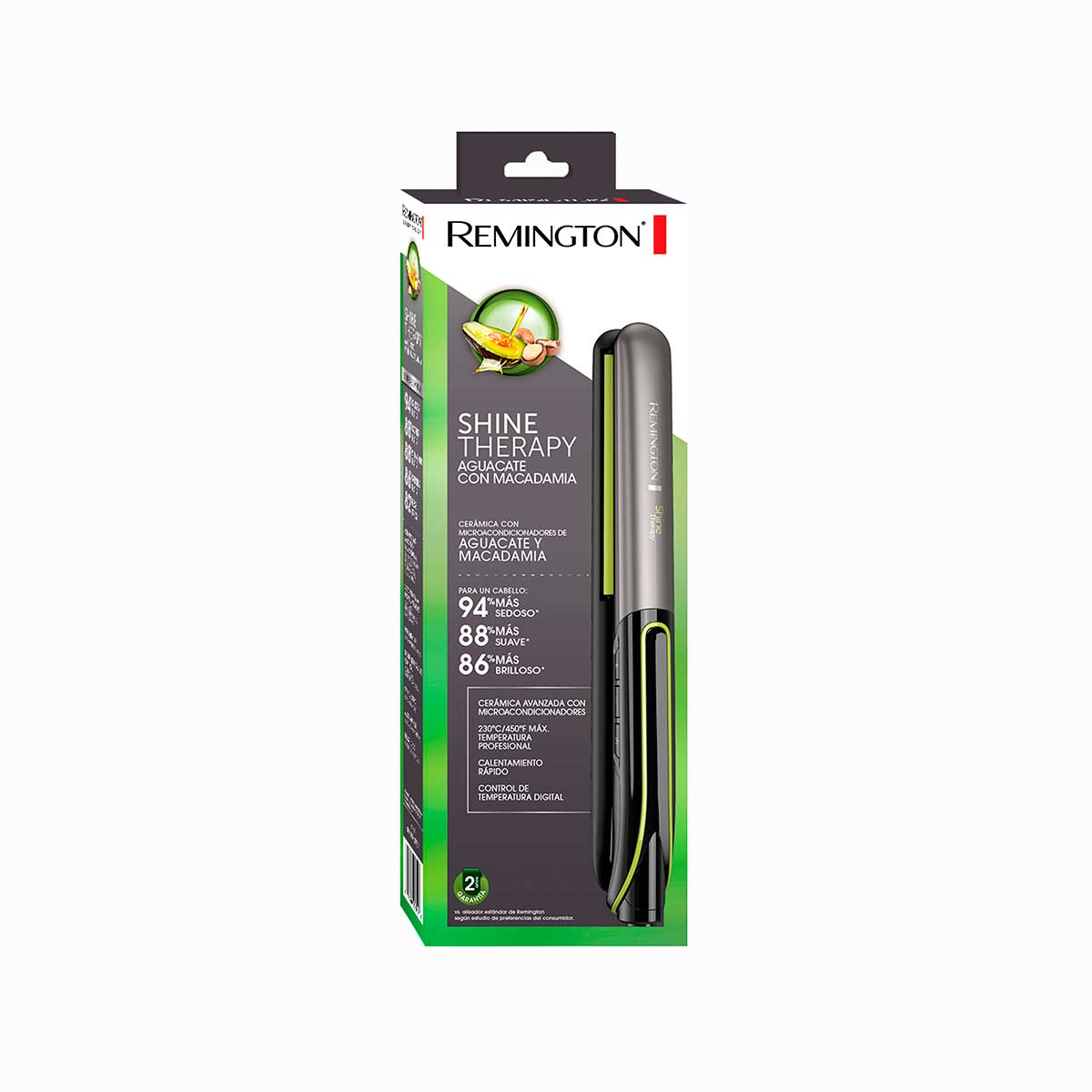 Alaciadora Remington Shine Therapy con Micro Acondicionadores de Aguacate y Macadamia image number null