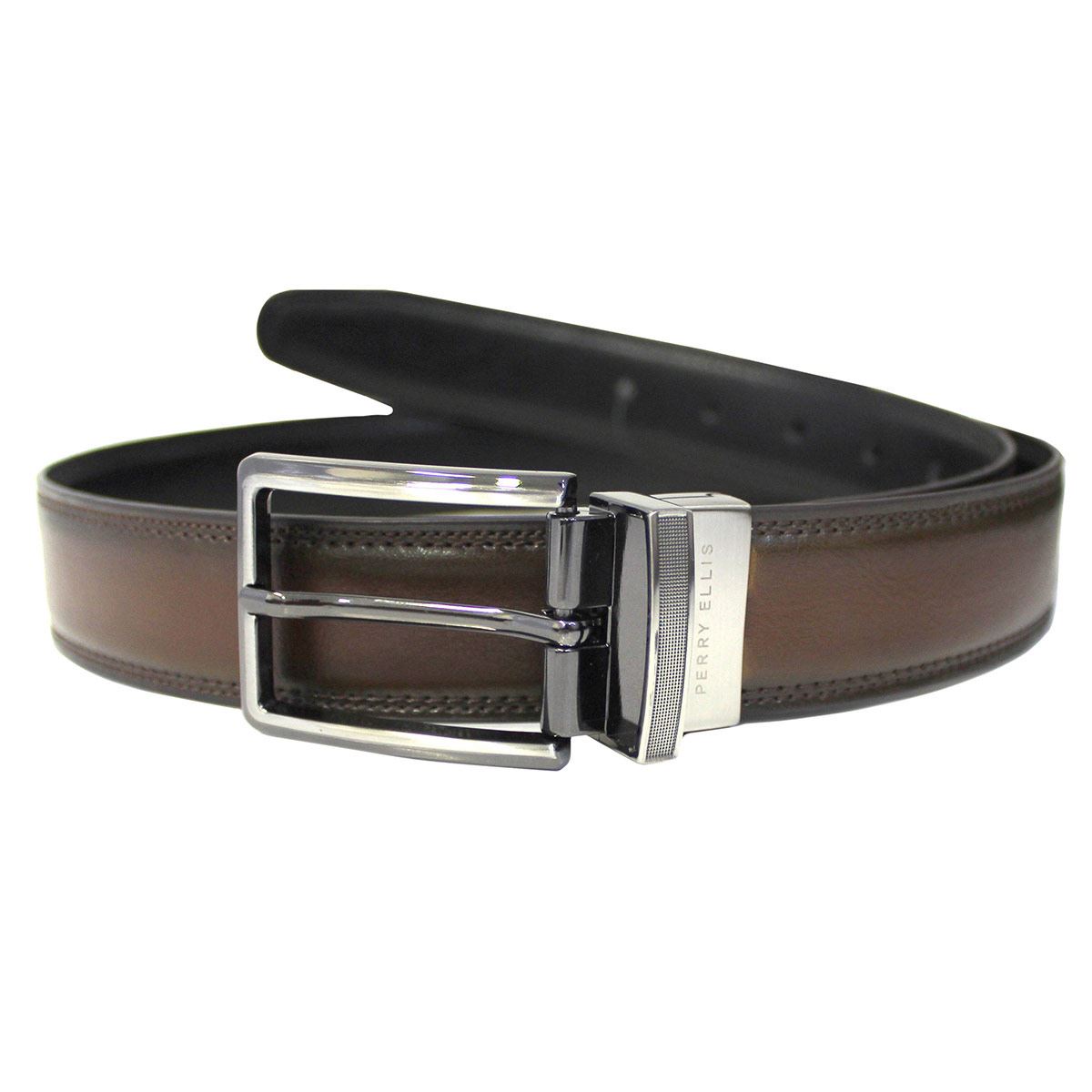 Cintur&oacute;n Reversible Perry Ellis L49-0041-0K talla 36 image number null