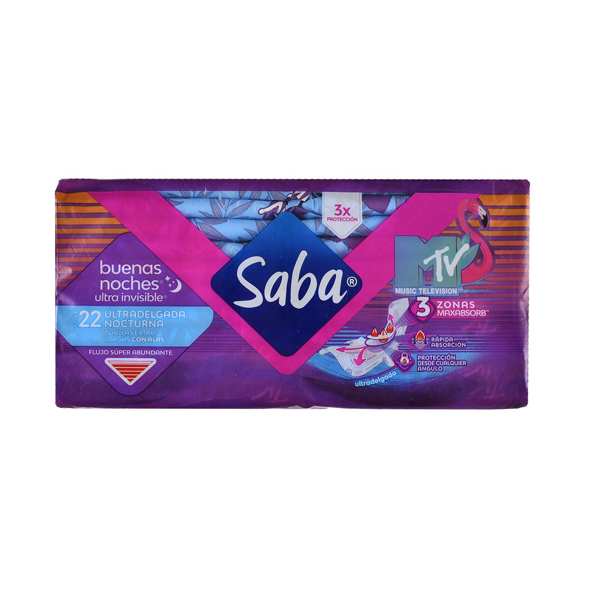 TOALLAS SANIT U-INV B-NOC XLGA ALAS image number null