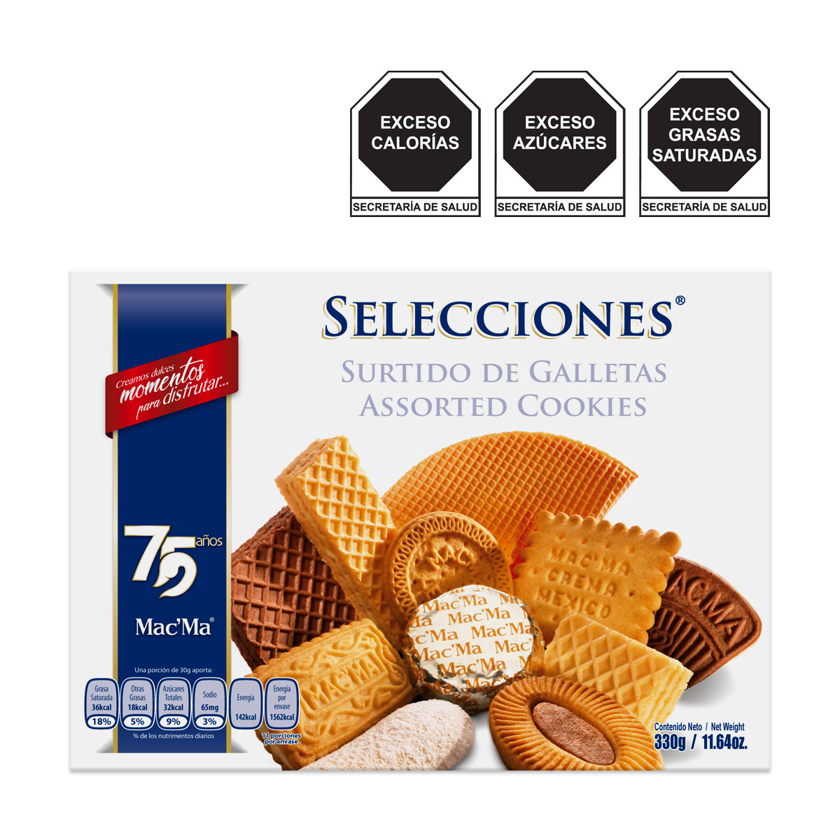 Surtido de Galleta Selecciones Mac&acute;Ma 330g image number null
