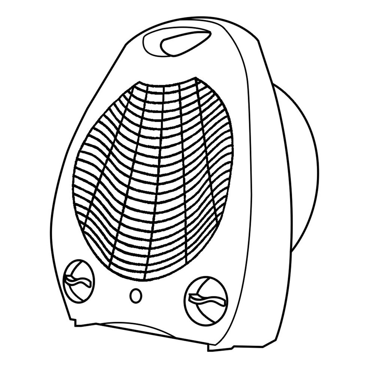 Calefactor / Ventilador Negro Dace image number null