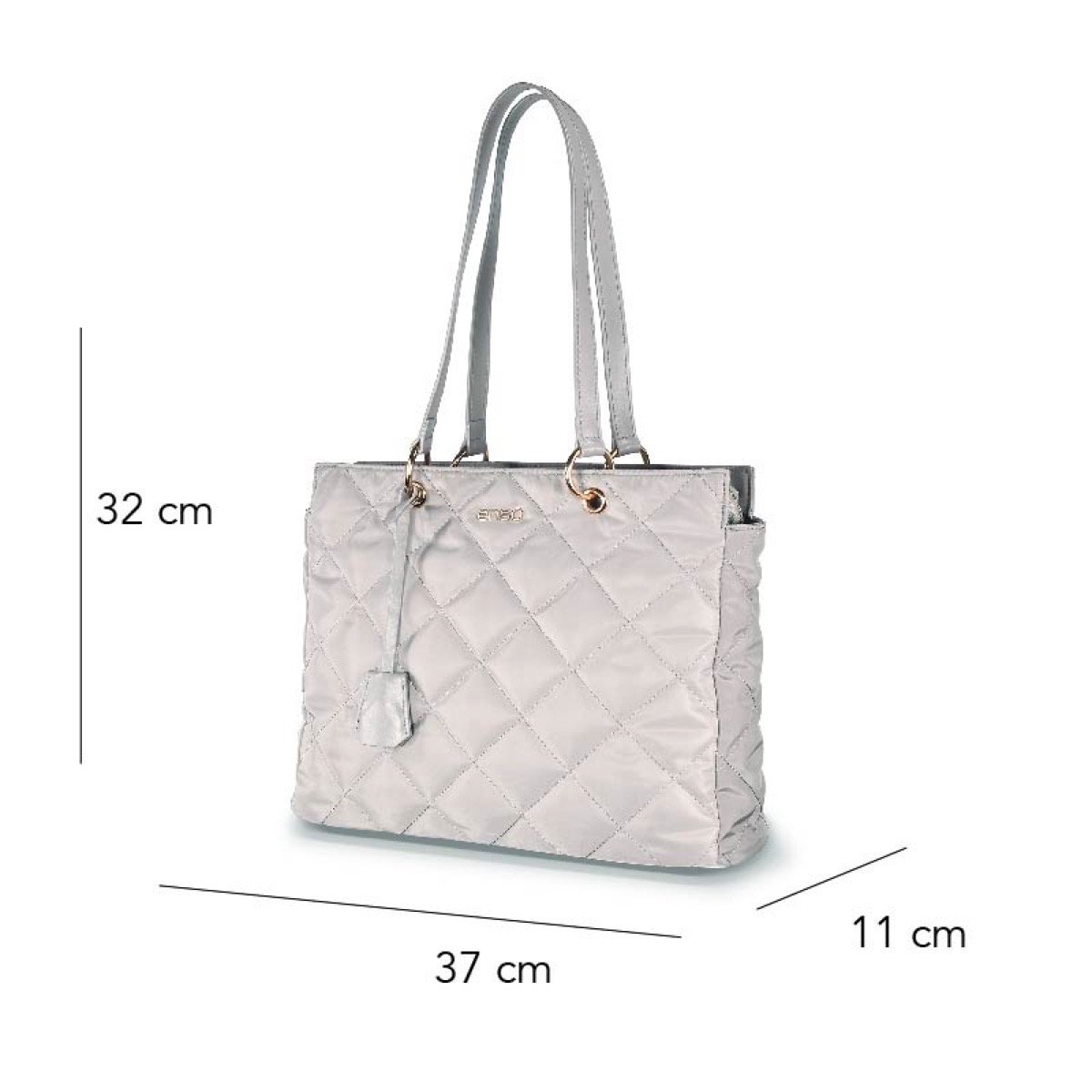 Bolsa Tote Enso Plata para Mujer image number null
