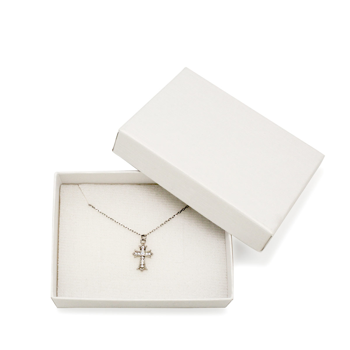 Cadena con Dije Cruz Plata 925 Multicolor Joyeria Religiosa image number null