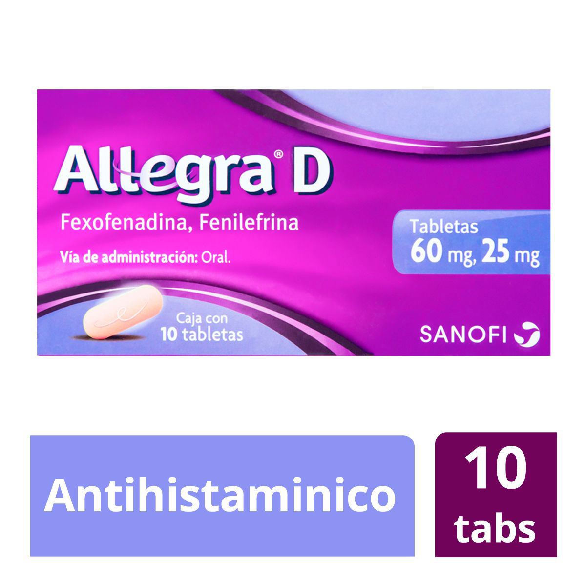 Allegra D T 10 60mg/25mg image number null