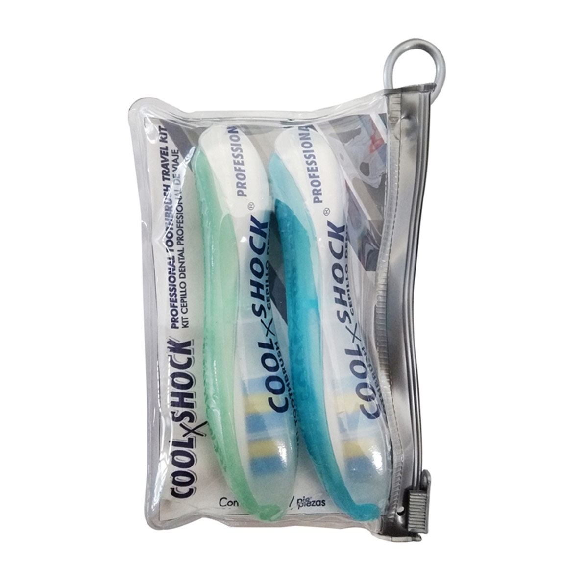 CoolxShock Kit Cepillo Dental de Viaje Profesional 2 pz image number null