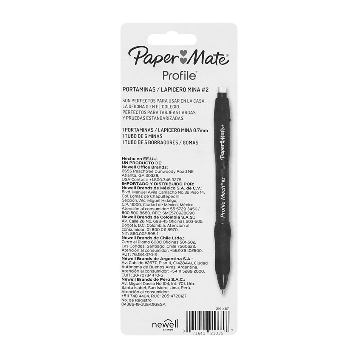Bolígrafos Paper Mate Profile Mp 0.7Mm image number null