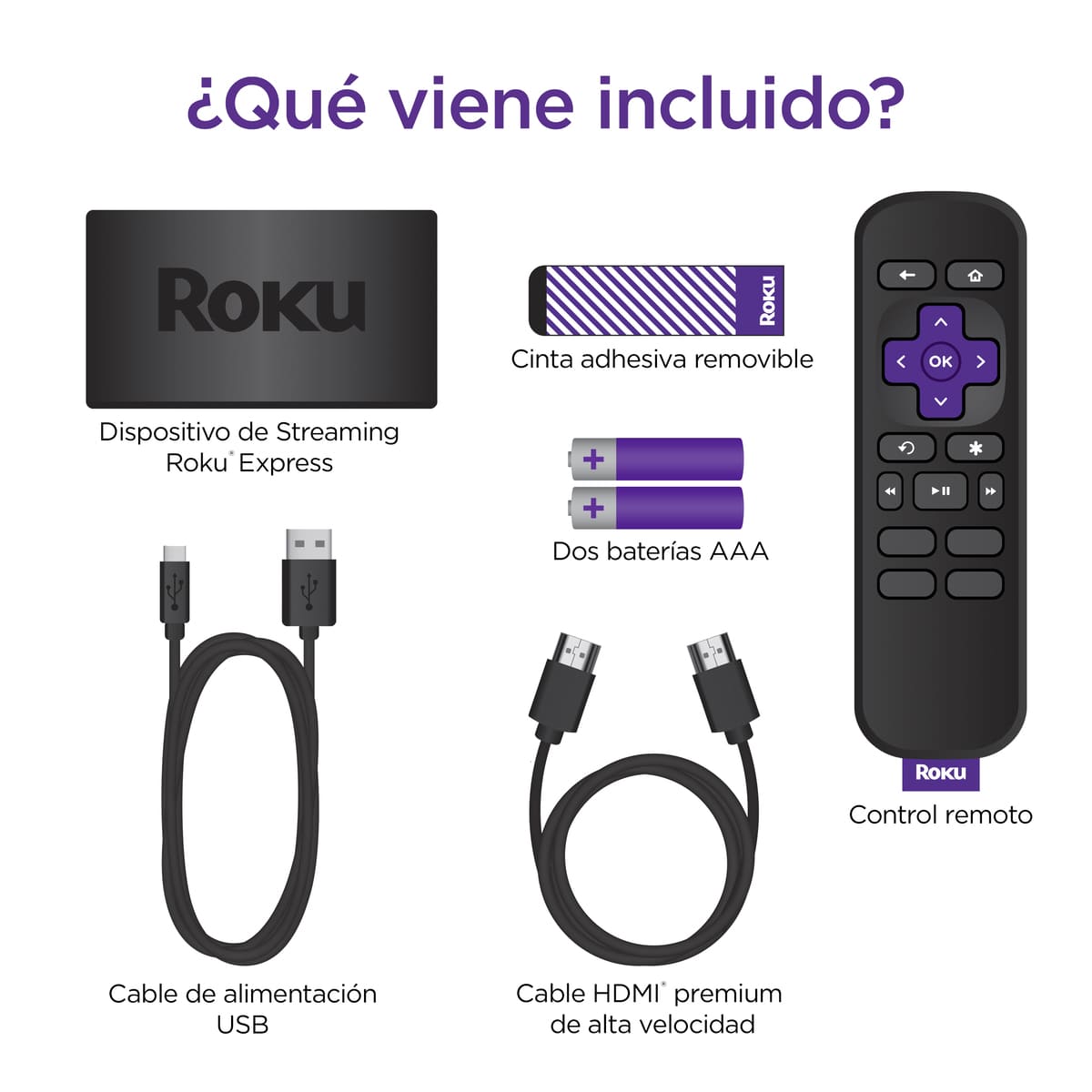 Roku Express HD Dispositivo de Streaming image number null