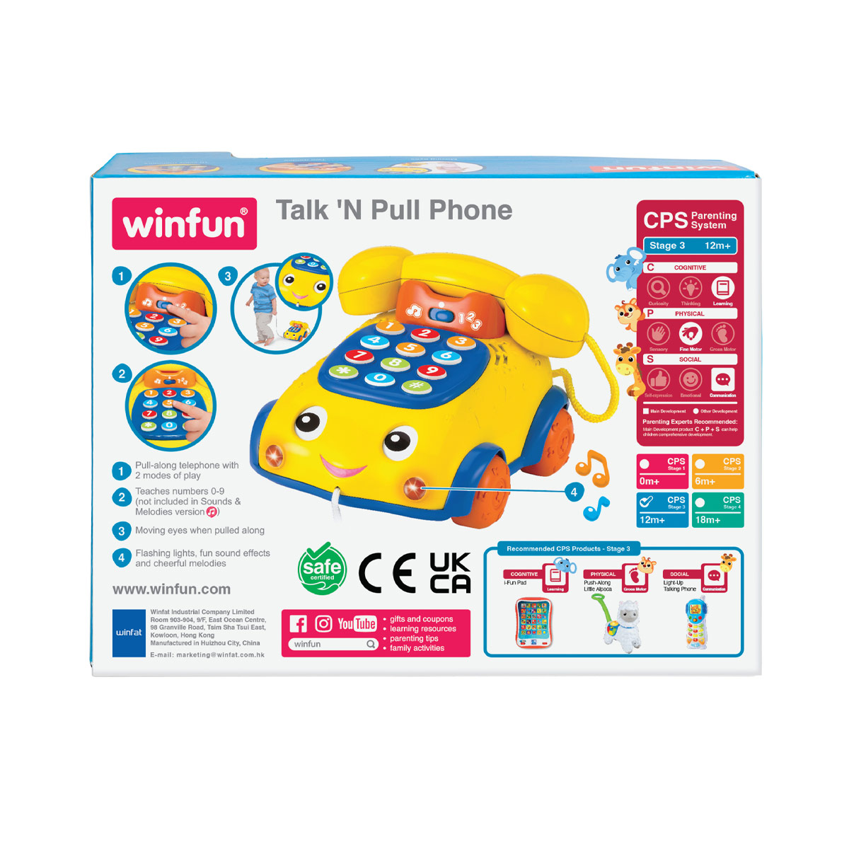 Teléfono Parlante de Arrastre WINFUN image number null