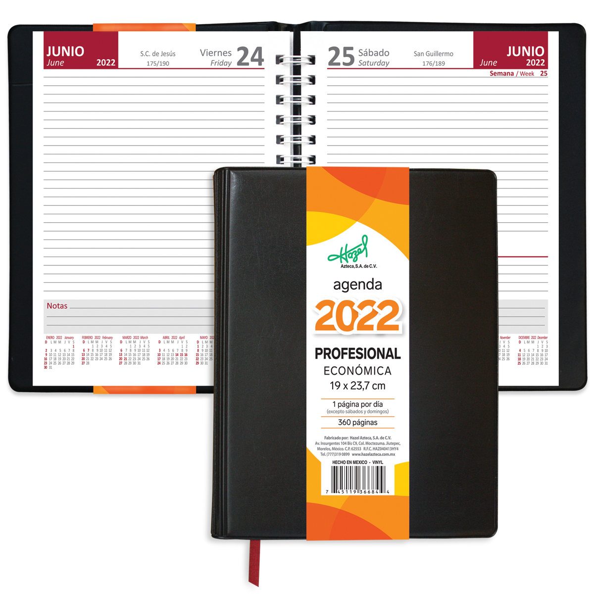 Agenda Profesional Económica Negra X Dia Ofi-Pro image number null