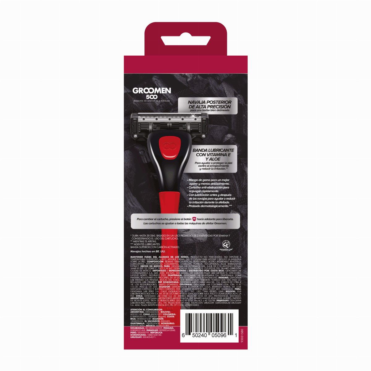 M&aacute;quina de afeitar Groomen 500 1mes e24 image number null