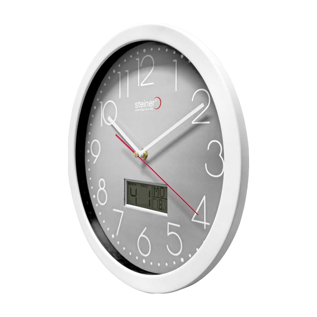 Reloj de Pared Steiner Color Gris STWA25-7163GY image number null