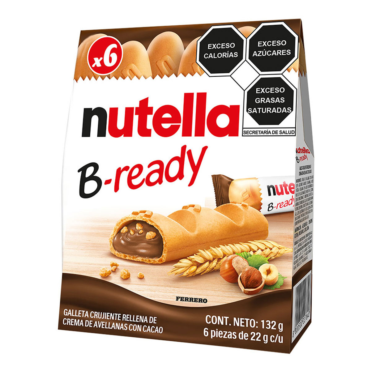 Galletas Rellenas Nutella B-Ready132 gr image number null