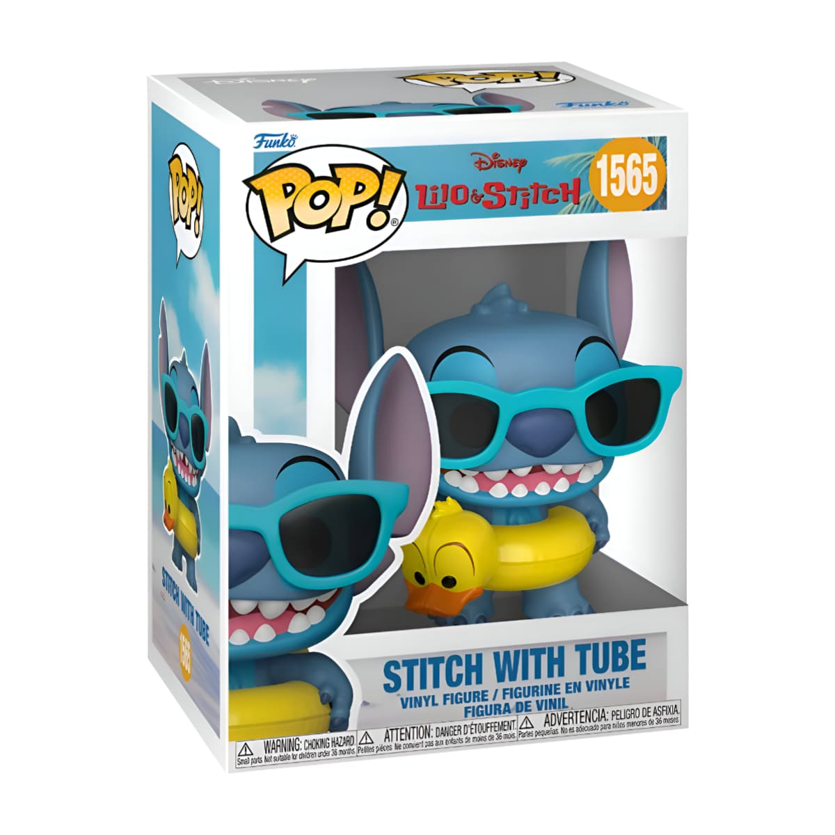 Funko Pop Disney Disney Lilo y Stitch Stitch con Salvavidas de Pato image number null