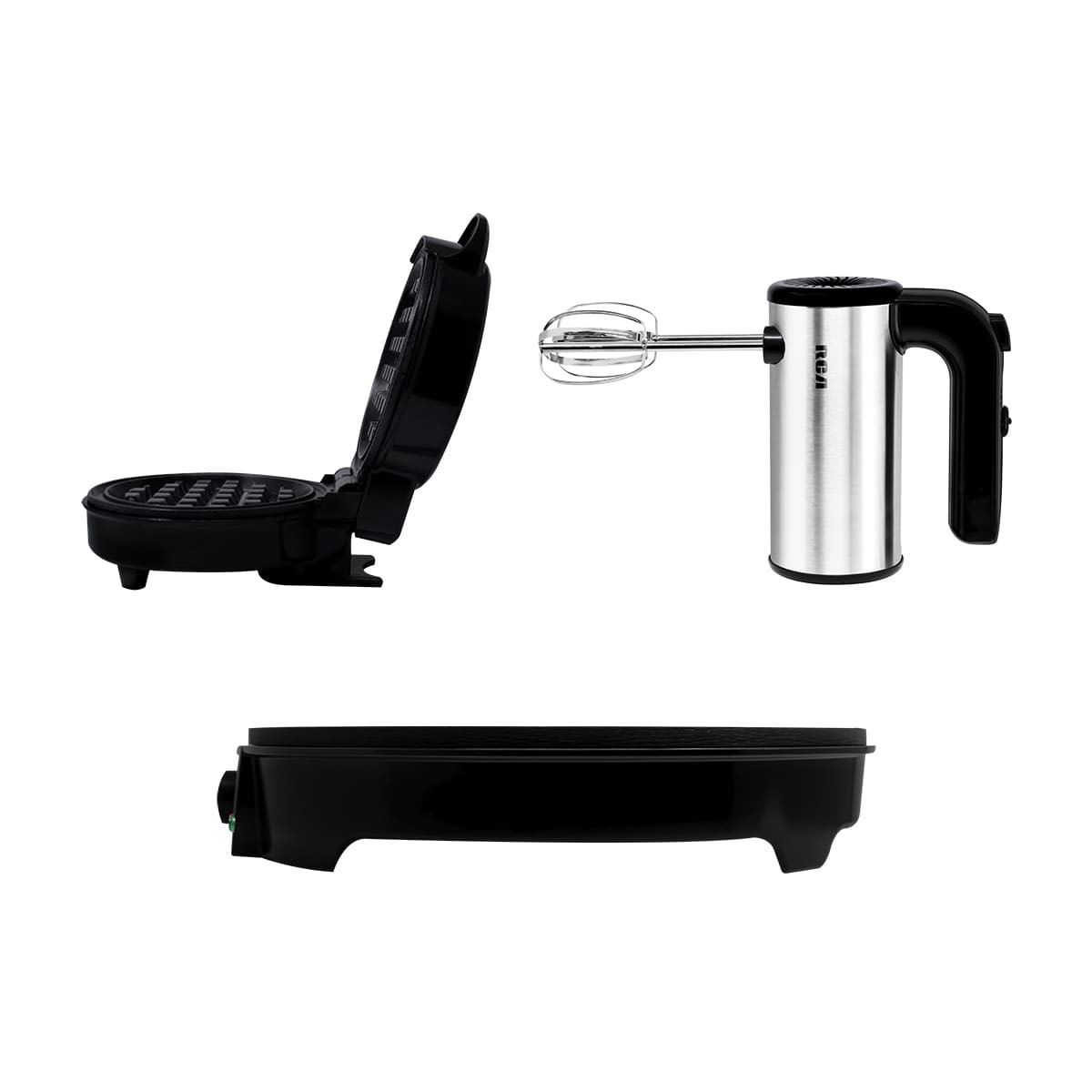 Combo Dulce (Crepera, Mini Waflera y Batidora) Negro RC-CD RCA image number null