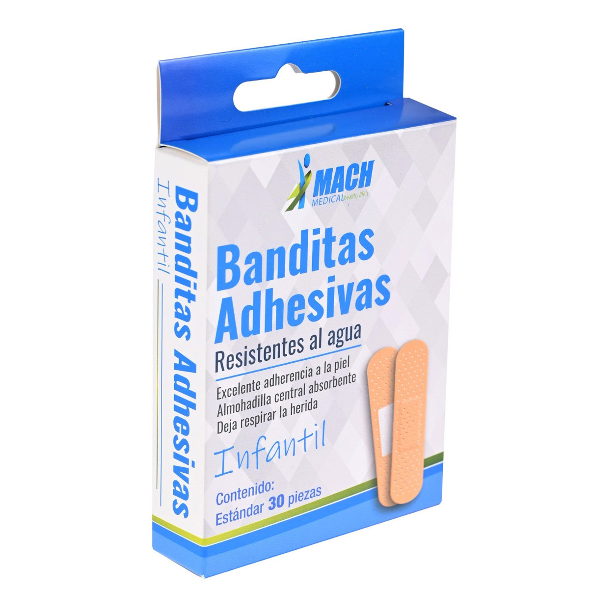 Banditas Adhesivas Infantil 30Pz Machmedical image number null