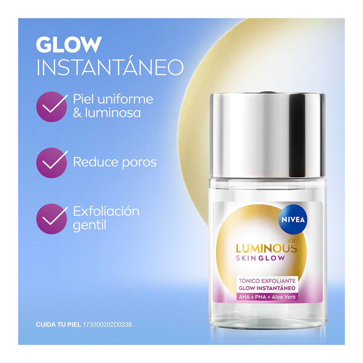 Tónico Facial Exfoliante Glow Instantáneo 100 ml Nivea image number null