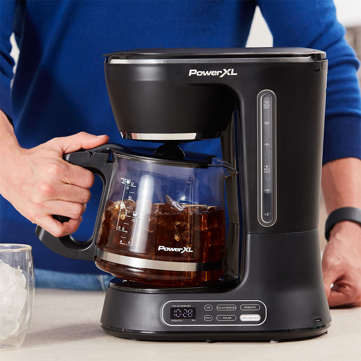Cafetera Eléctrica Negro Power XL image number null
