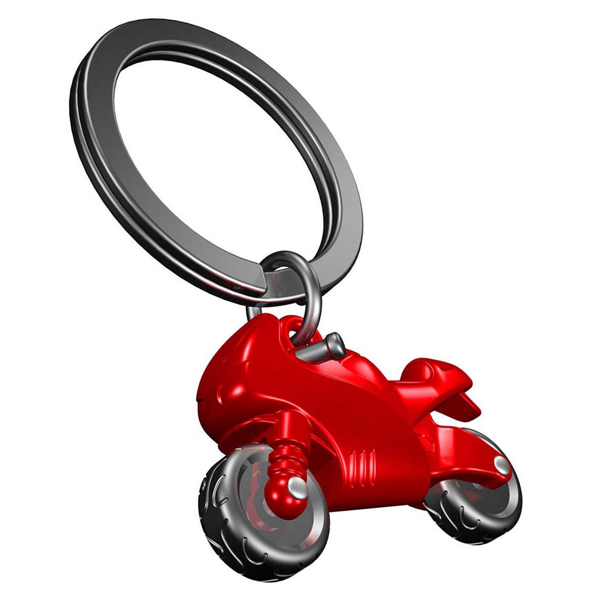 Llavero metálico moto roja 06-mt05 image number null