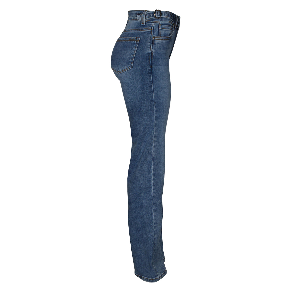 Jeans Recto con Cintas Laterales Philosophy Color Azul Talla 5 para Mujer image number null