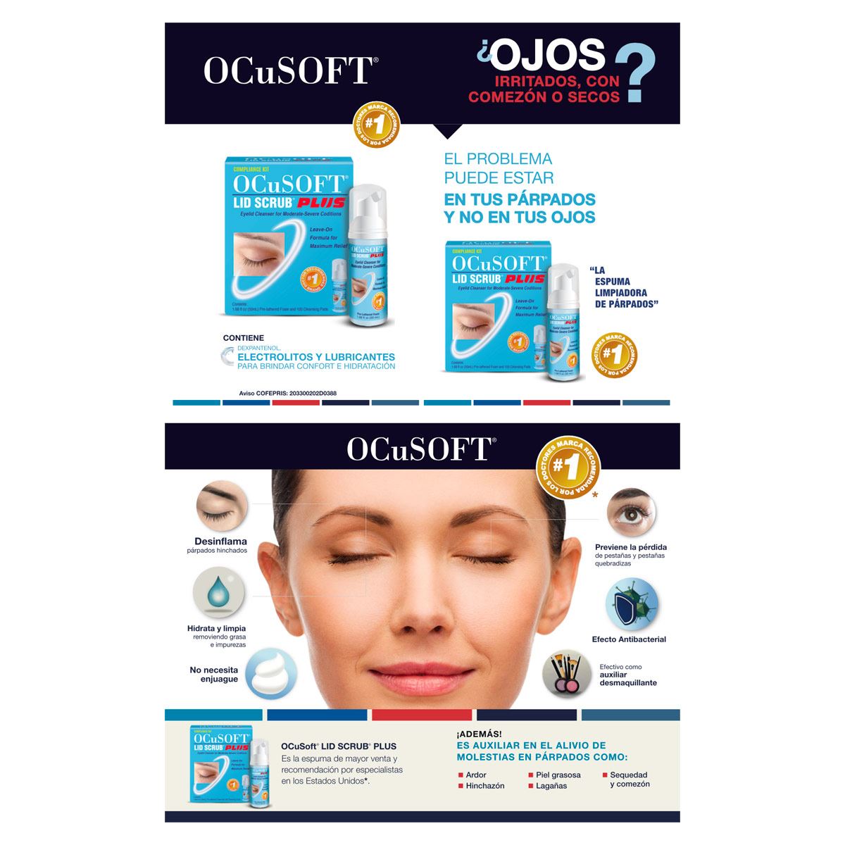 OCuSOFT® Espuma Limpiadora para Párpados image number null