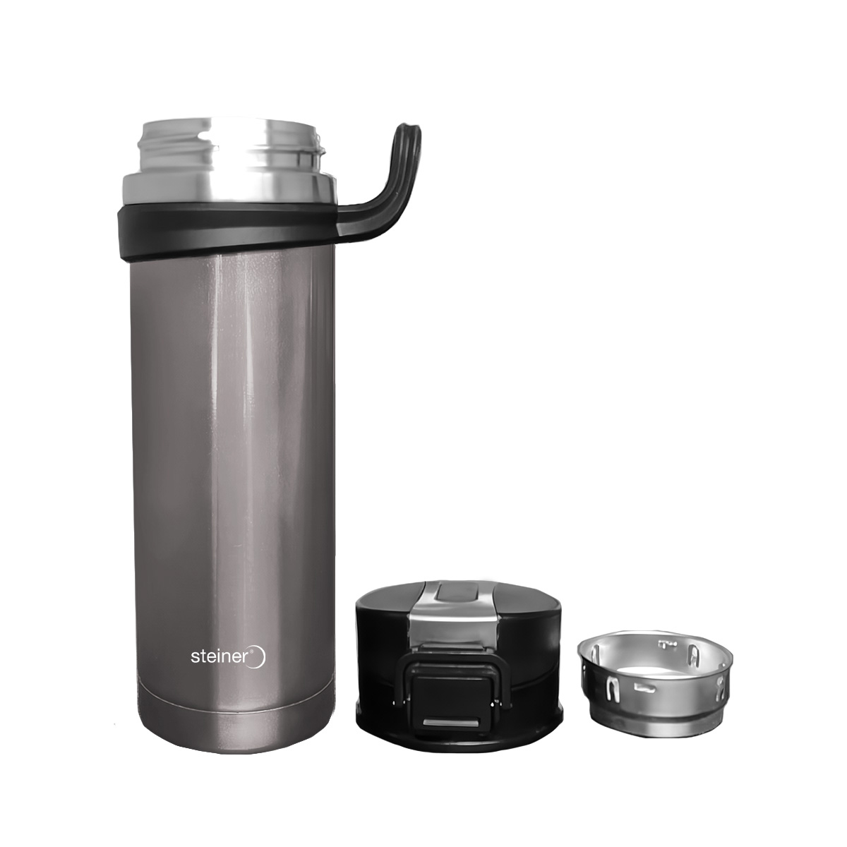 Termo Acero Inoxidable de Doble Pared STEINER 450 ml Color Plata image number null