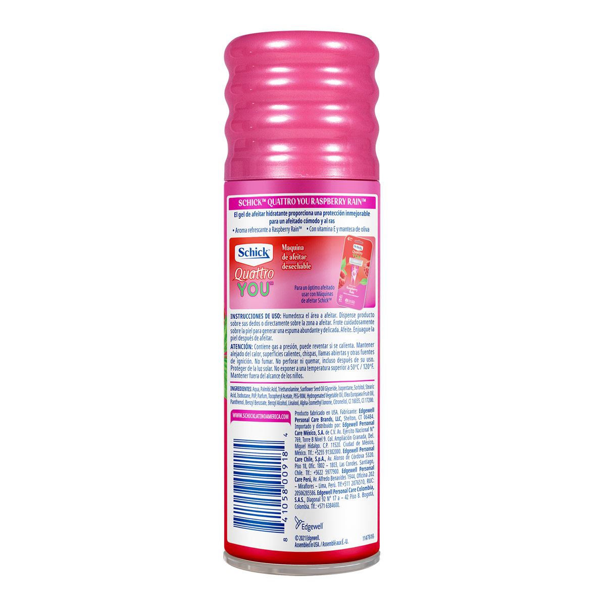 Schick QuattroWomen RaspberryRainGel200mL 6c image number null
