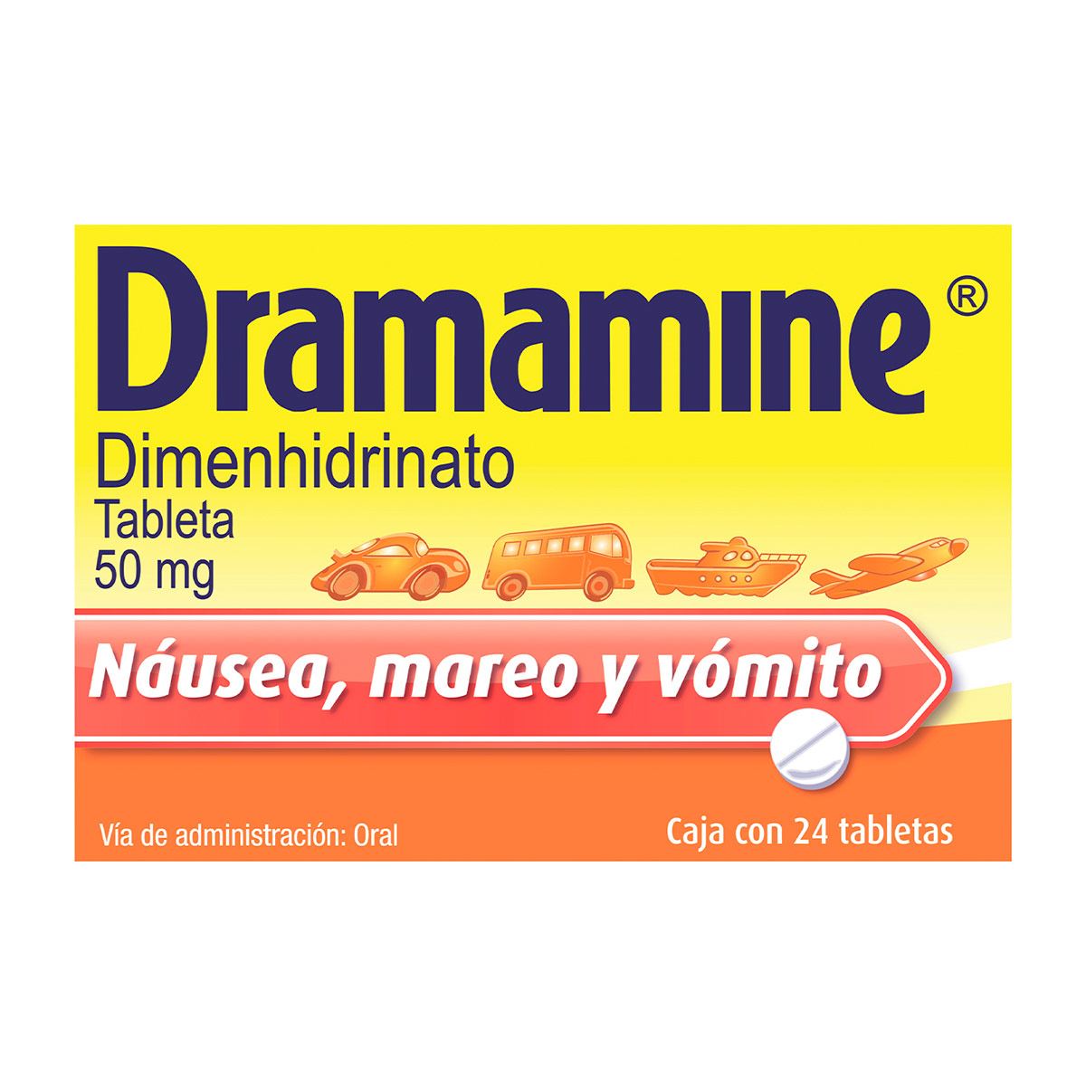 Dramamine 50 mg 24 Tabletas image number null