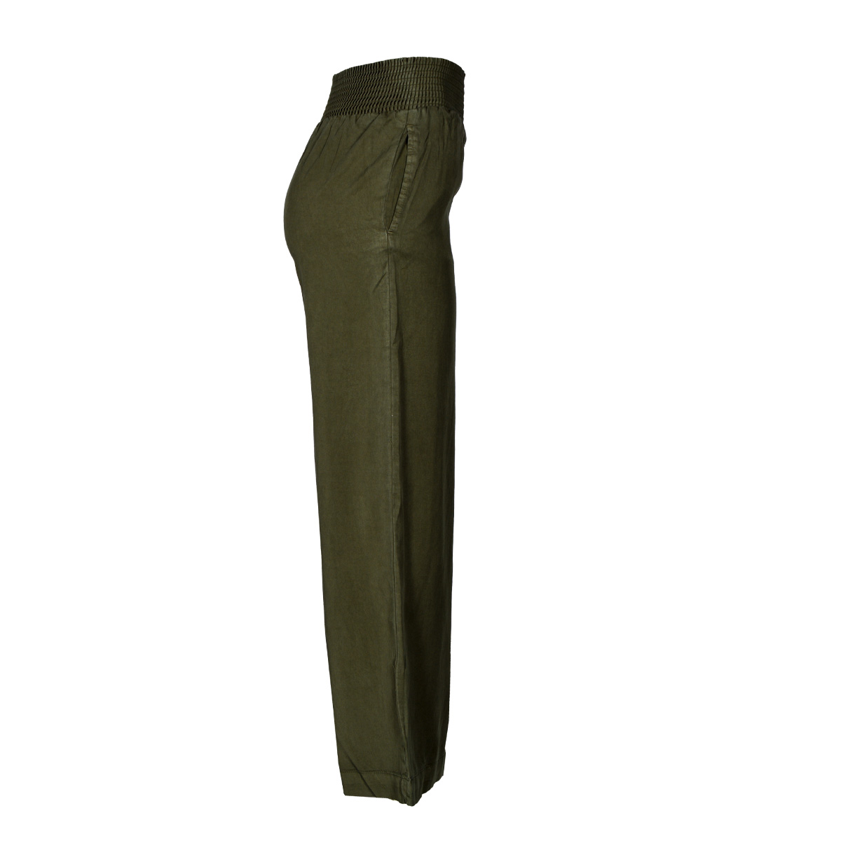 Pantal&oacute;n Liso Pata Ancha Philosophy Color Verde Talla Grande para Mujer image number null