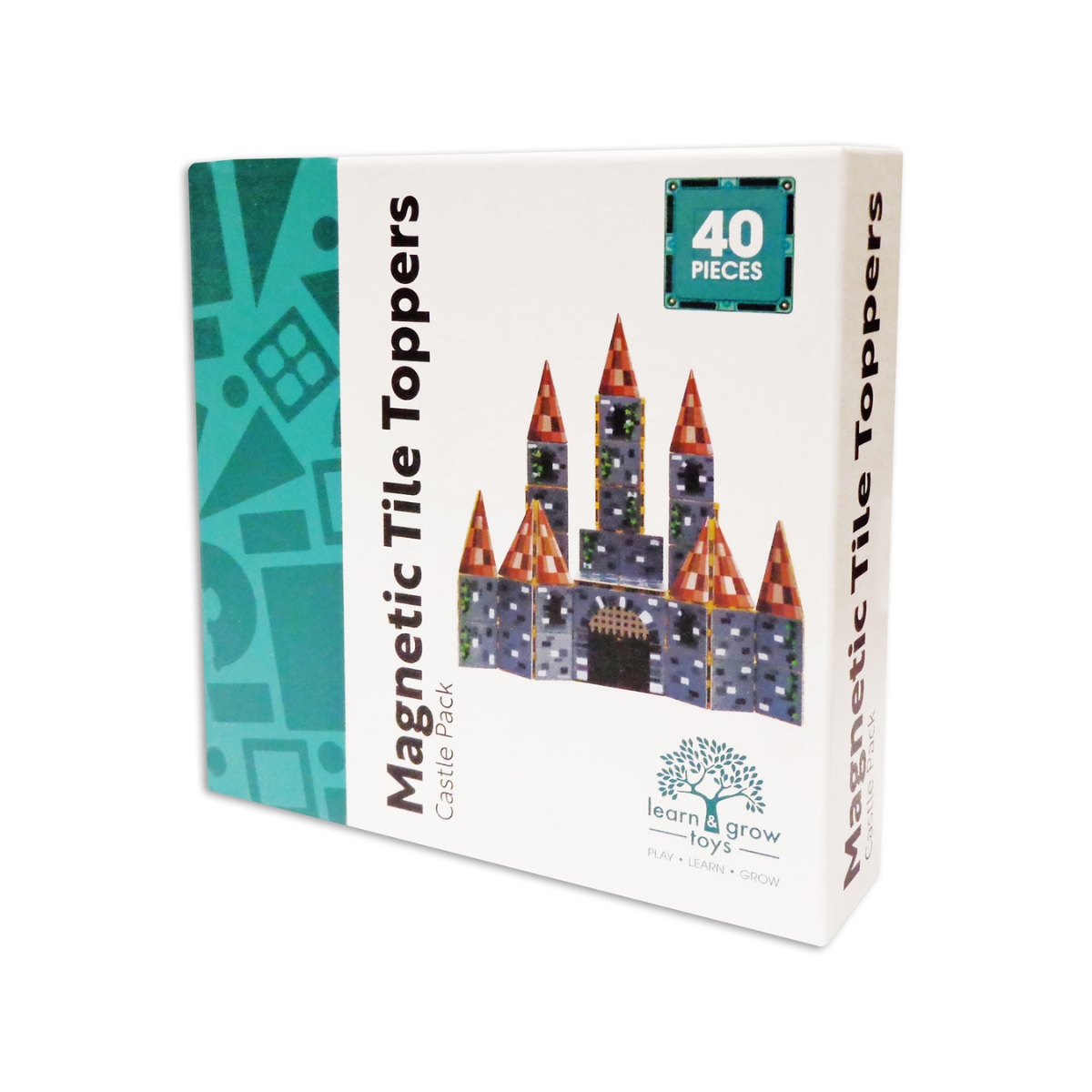 Set Mosaicos Magn&eacute;ticos Castillo 40 Piezas Learn & Grow Toys image number null