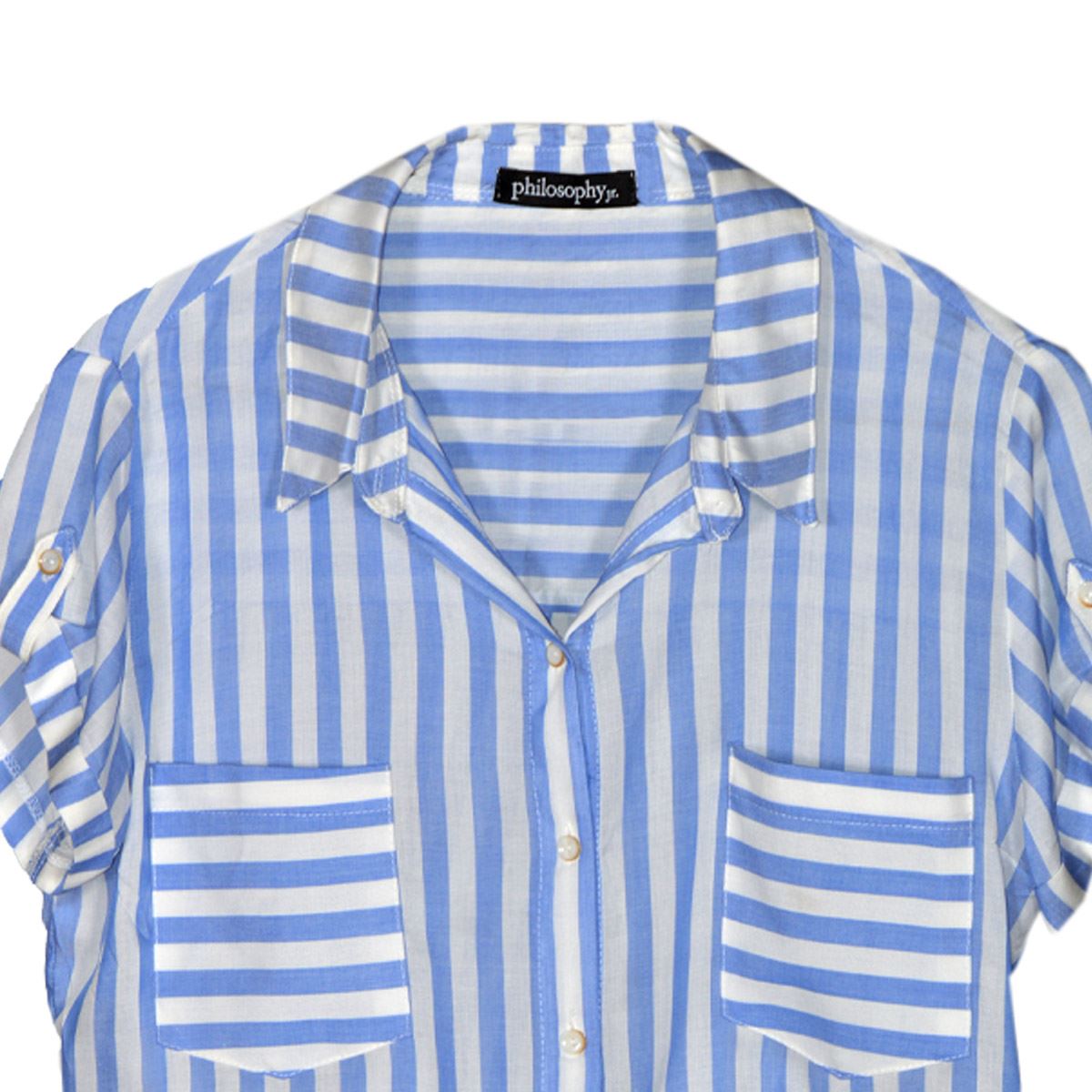 Blusa estampada con bolsillos para mujer Philosophy talla mediana image number null