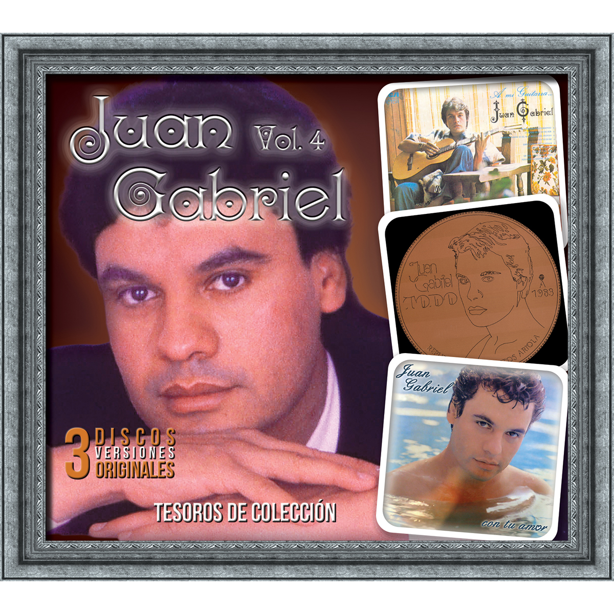 3 CD&acute;S Juan Gabriel Tesoros de Colecci&oacute;n Juan Gabriel Vol. 4 - Todo - Con Tu Amor - A Mi Guitarra image number null