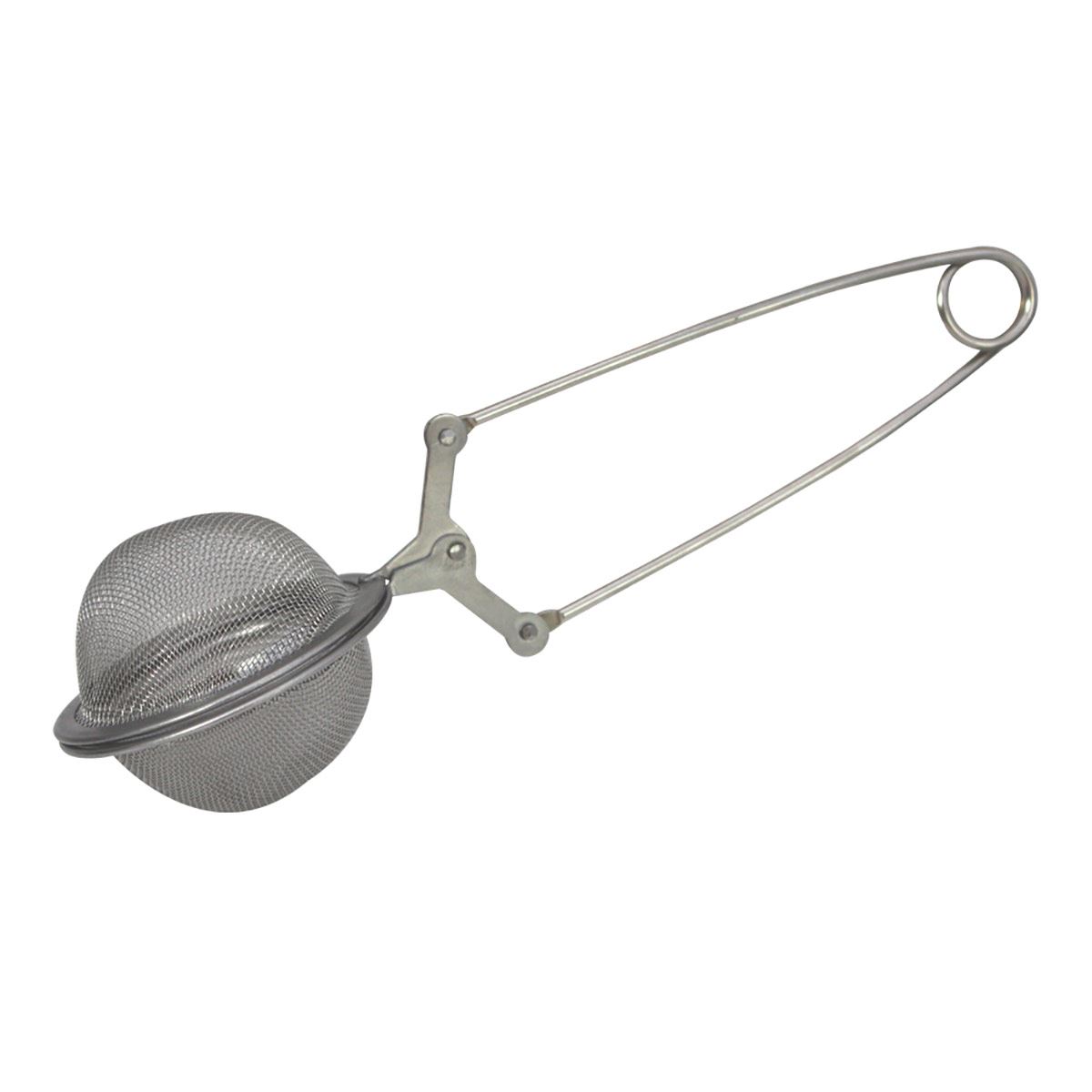 Infusor de t&eacute; Steiner en forma de bola con pinza de acero inoxidable, 4.5cm image number null