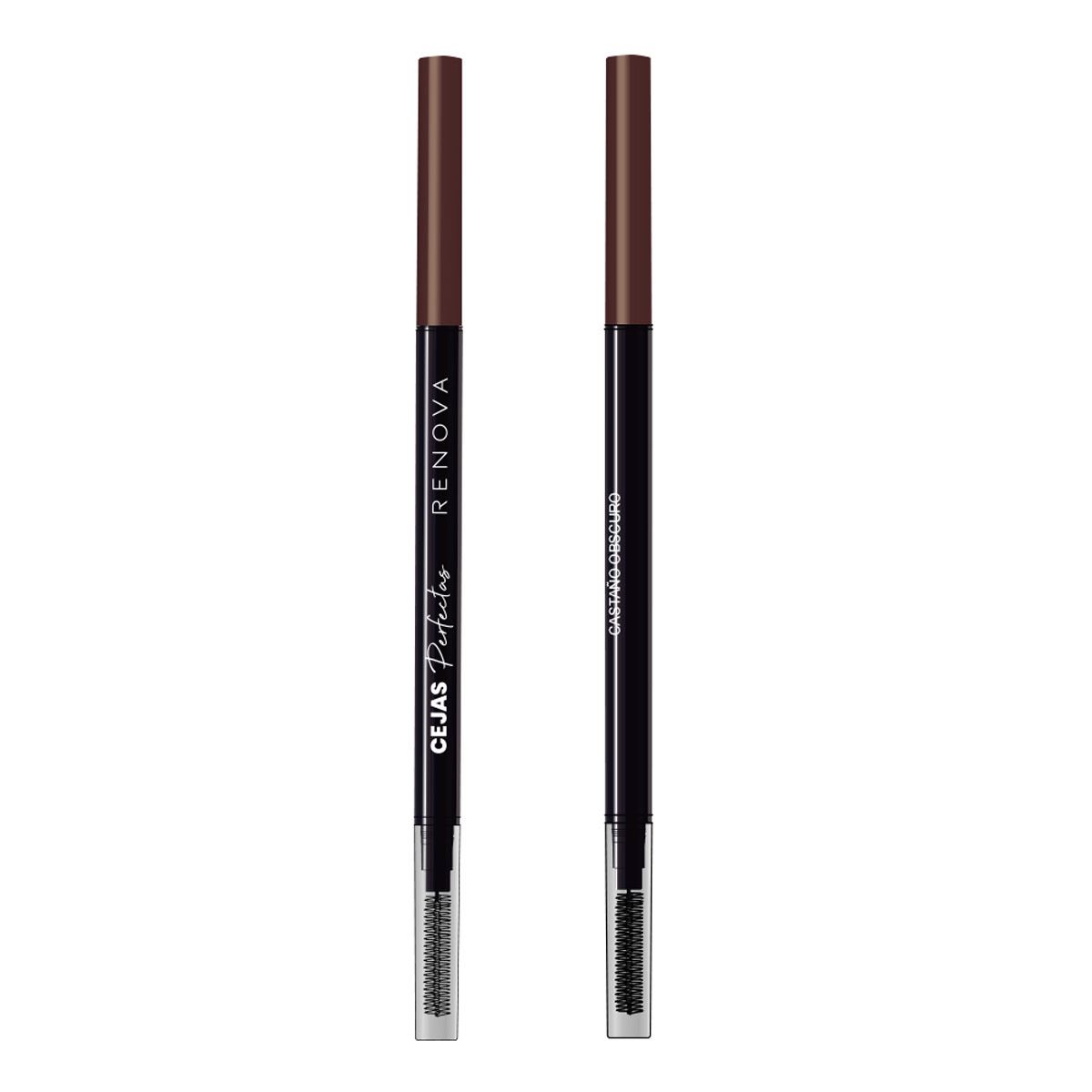 Delineador para Cejas Retr&aacute;ctil Cejas Perfectas Casta&ntilde;o Oscuro Renova image number null